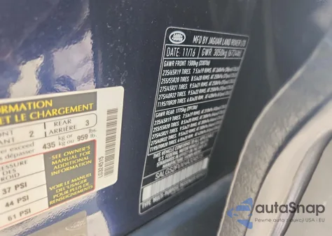 2017 Land Rover Range Rover Hse из США, поврежденный, VIN SALGS2FVXHA324515